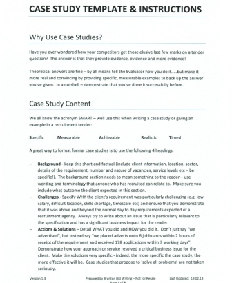 case study paper format